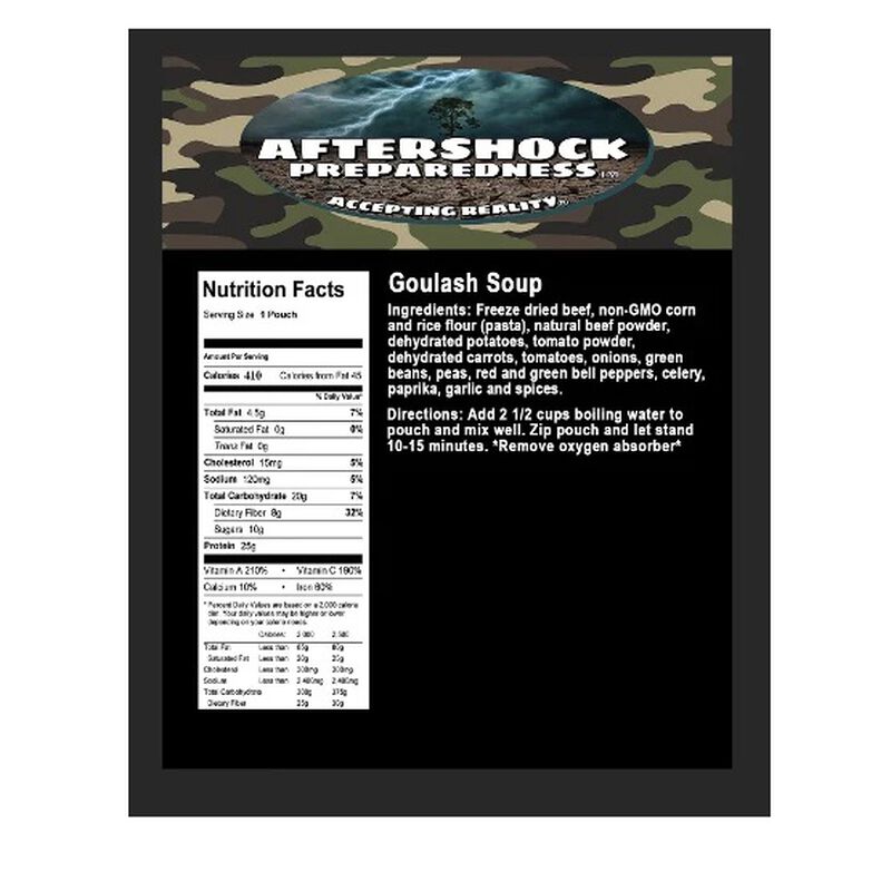 Goulash Soup | 1 Pouch | Aftershock Preparedness, , large image number 1